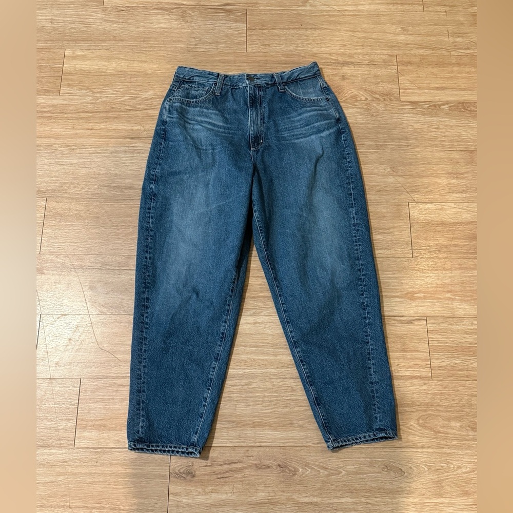 AG Adriano Goldschmied Renn Extended High Rise Barrel Jeans 31